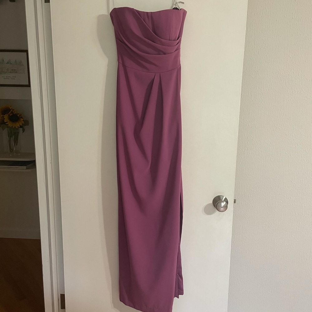Lela Rose Strapless Bridesmaid Dress in Radiant Orchid- Size 4